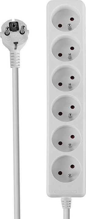 Actual product image Lindy 6 way Mains Gang Socket FR France (6x, CEE 7/5, 1.40 m)