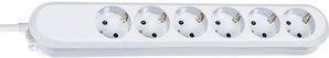 Actual product image Bachmann Power strip Smart 6-way white 3.0m (6 x, CEE 7/3, 3 m)