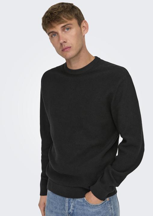 Produktbild Only & Sons Onstony Ds 12 Ls Waffle Crew Knit Noos (XL)