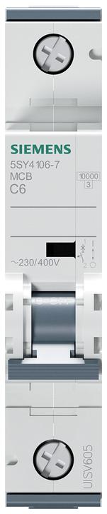 Produktbild Siemens Sicherungsautomat 1-polig 6A Typ C