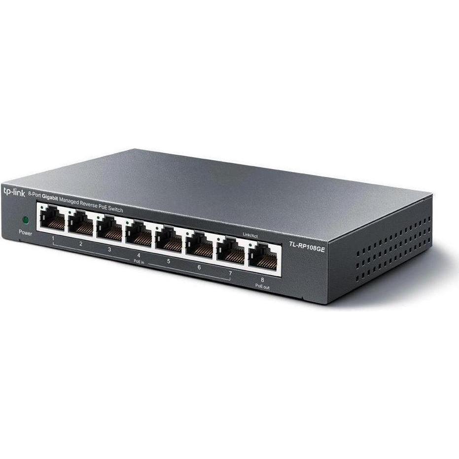 TP-Link TL-RP108GE (8 porte), Switch di rete, Nero