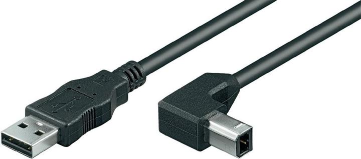 Productafbeelding Goobay Wentronic USB 2.0 Hi-Speed Kabel, Zwart, 1 m (1 m, USB 2.0)