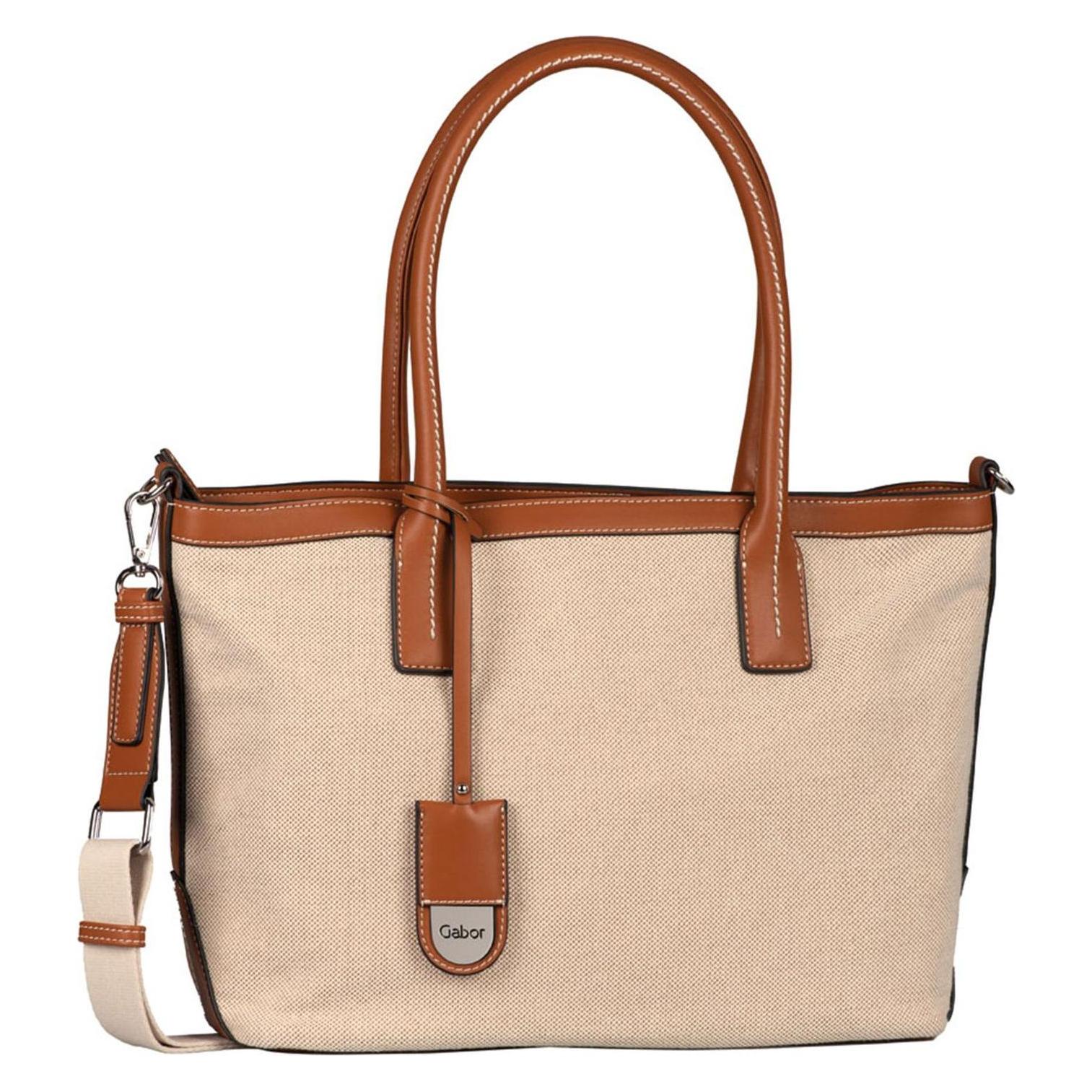 Gabor, Damen, Tasche, Antonia Zip Shopper, Beige