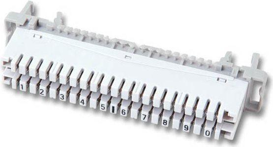 Actual product image EFB Elektronik LSA disconnection strip 2/10to 10DA for round bar mounting