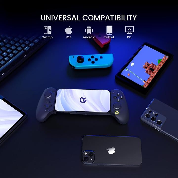 Produktbild Gamesir G8+ Bluetooth mobile controller with phone holder (Android, iOS, Switch, PC)