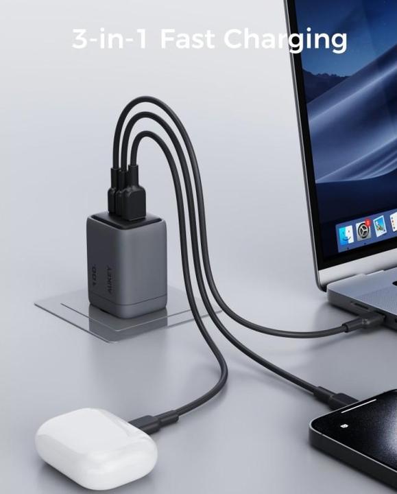 Immagine prodotto Aukey Comet Mix - Bundle (100 W, 3 porte)