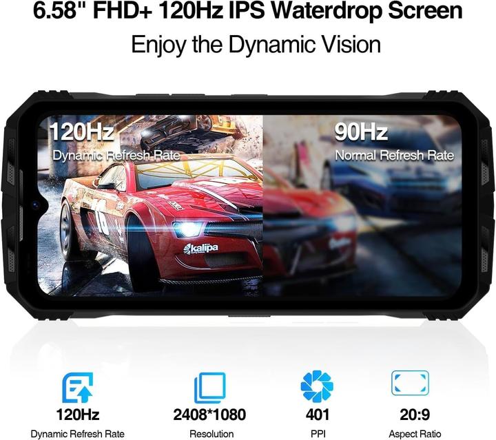 Produktbild Doogee V31GT (256 GB, Classic Black, 6.58", Hybrid Dual SIM, 5G)