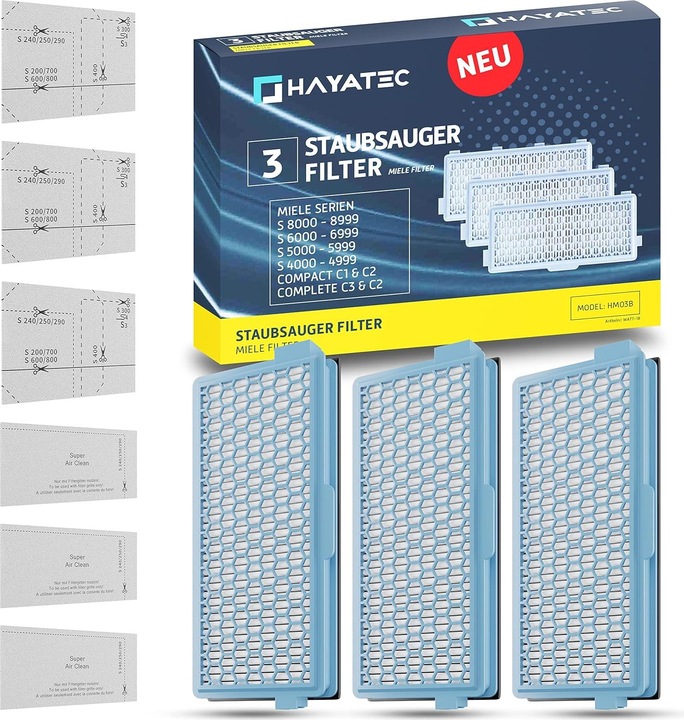 Actual product image Hayatec Filter set