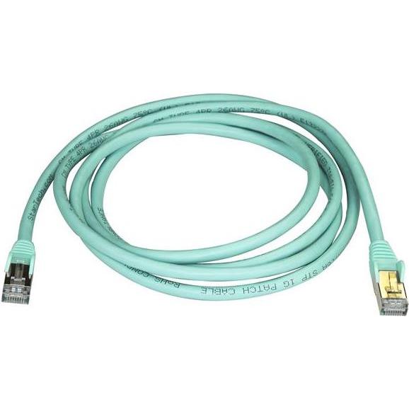 Thumbnail - StarTech Patch Cable Cat6a 2m Aqua (STP, CAT6a, 2 m), Netzwerkkabel