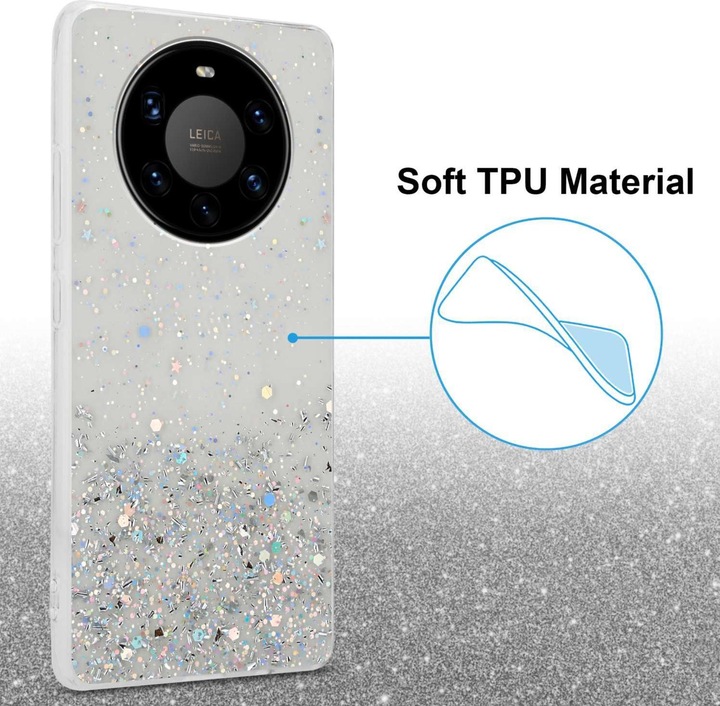 Produktbild Cadorabo TPU Hülle für Huawei MATE 40 PRO mit Glitzer (Huawei Mate 40 Pro)