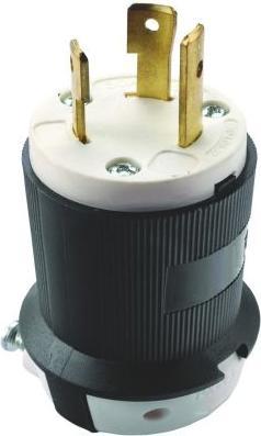 Immagine prodotto RS PRO Cavo con spina di rete, 2P+T, NEMA L5 - 20P, 125 V / 20A Nero, per gli USA