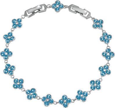 Actual product image Crystalp Matching earrings with blue crystals 42295.BLU. E