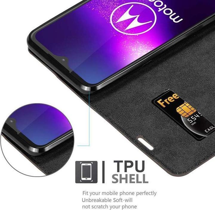 Produktbild Cadorabo Book Invisible Magnet Cover (Motorola One Macro)