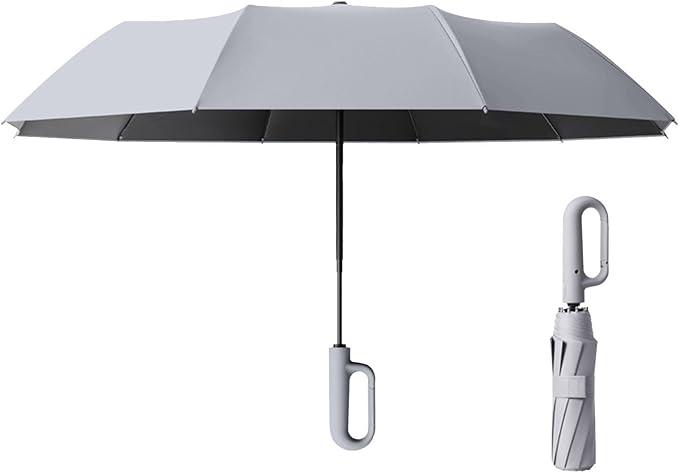 Alopini Ombrello automatico portatile di grandi dimensioni con fibbia per le giornate di sole e di pioggia