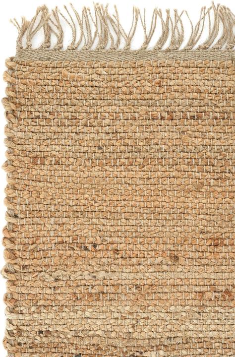 Produktbild Conceptum Hypnose Carl 100% JUTE Rectangular Oak|Beige Jute Underside Knitting Pattern Handmade Weaving (200 x 80 cm)