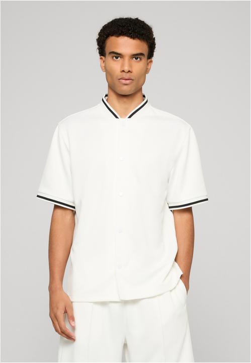 Produktbild Urban Classics Interlock Baseball Shirt offwhite S (S)