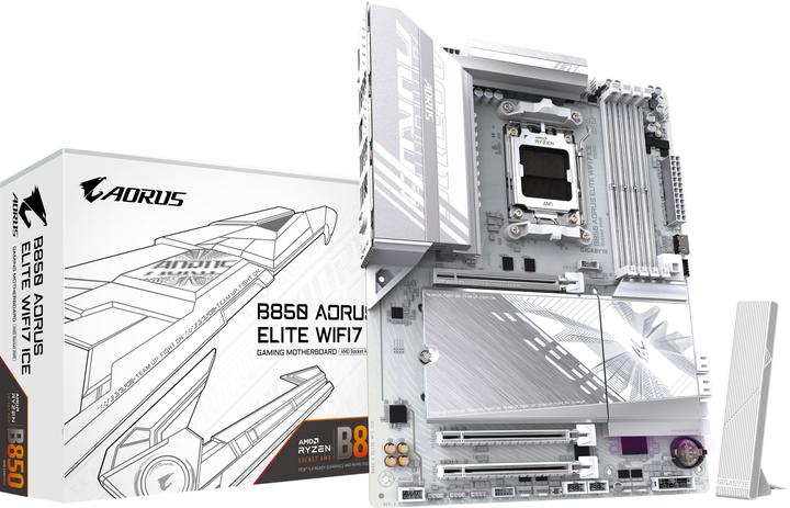 Gigabyte B850 AORUS Elite WIFI7 ICE (AM5, AMD B850, ATX)