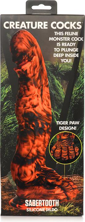 Actual product image Creature Cocks Sabretooth - Silicone Dildo/Black