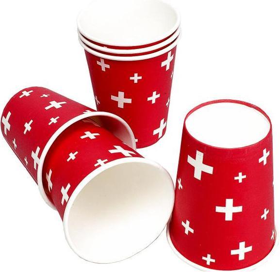 Hauser Gobelet en carton CH (8 x)