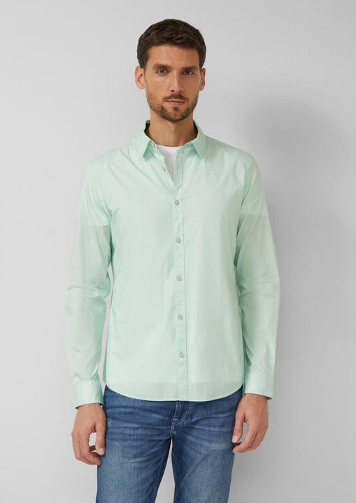 Immagine prodotto s.Oliver Hemd Slim Fit: Gemustertes Hemd mit Kentkragen (M)