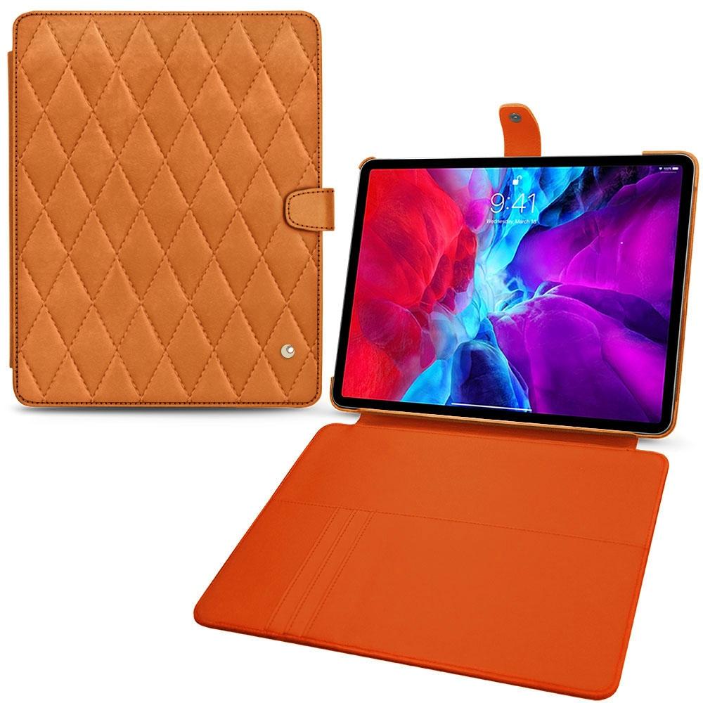 Noreve Lederschutzhülle Wallet (iPad Pro 12.9 2020 (4. Gen)), Tablet Hülle, Orange