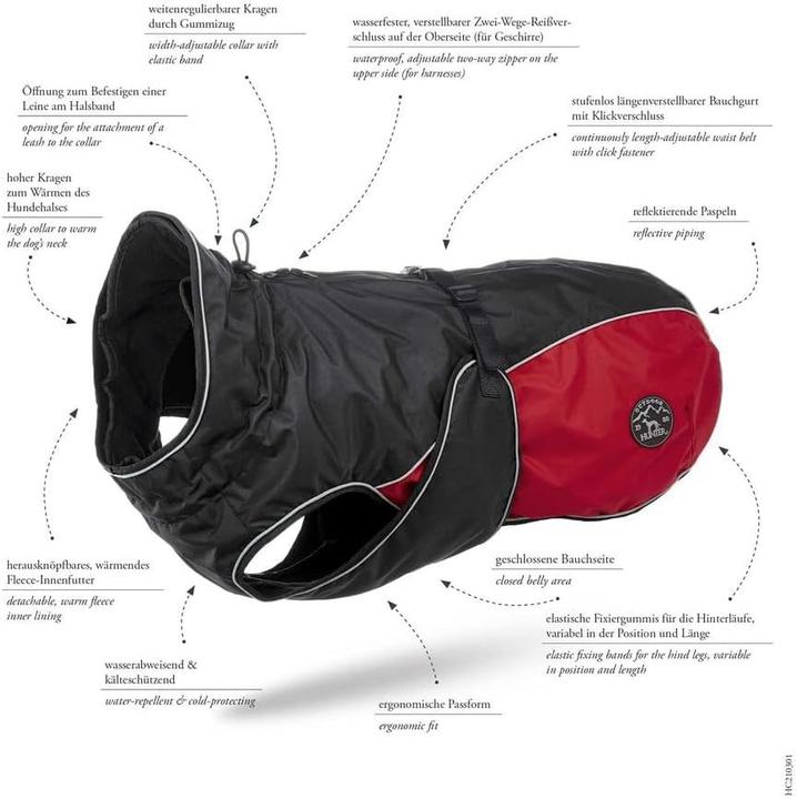 Actual product image Hunter Dog coat Uppsala Allrounder (55, Dog coat)