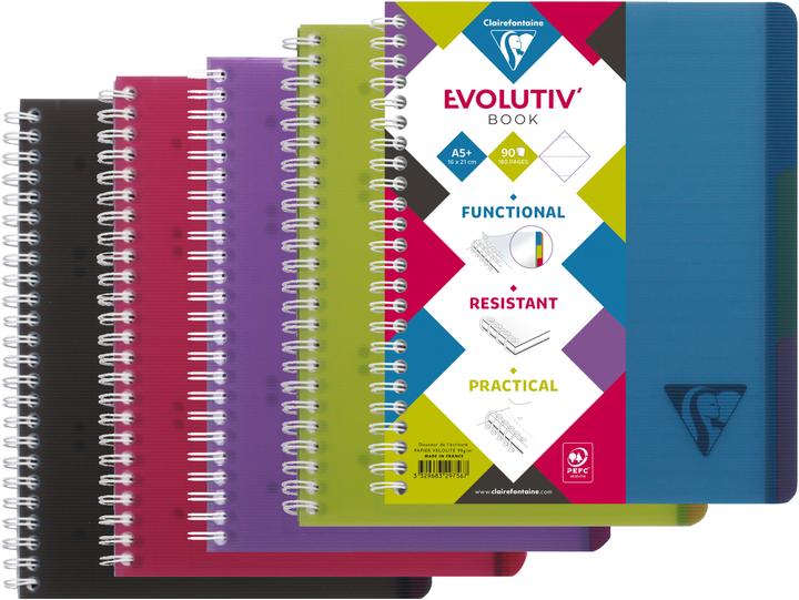 Produktbild Clairefontaine Evolutiv'Book (A5, Liniert, Weicher Einband)