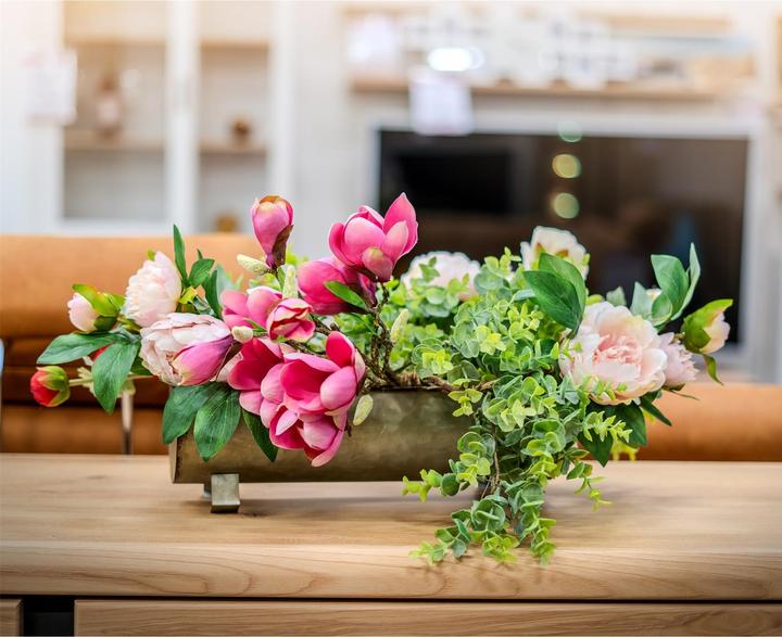 Image du produit HTI-Living Pfingstrose 2er Set Rosa Flora (23 cm)