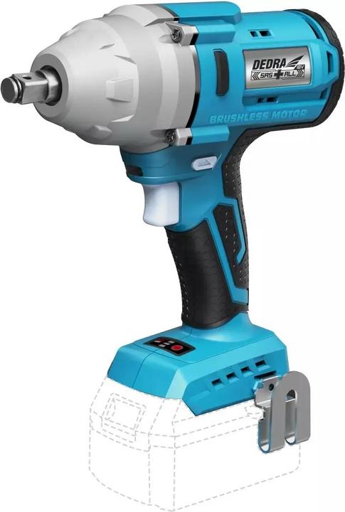 Dedra Accu sleutel 600 Nm, SAS+ALL DED7157 borstelloze steel, 1/2" handgreep
