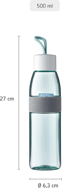 Produktbild micasa Wasser Flasche 500 ml-Clear Ellipse (0.50 l)