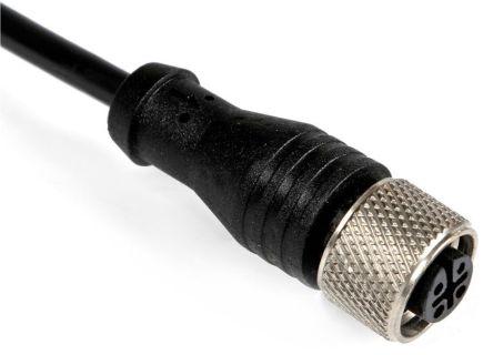 Produktbild RS PRO M12 Connector Female,4W-3C,5m,PVC,Shield