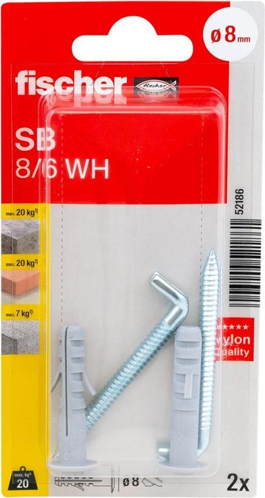 Produktbild Fischer SB Nylondübel Duopower mit Schraube (2 Stk.)