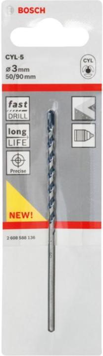 Productafbeelding Bosch Professional Zubehör Hardmetalen betondraaiboor (3 mm)