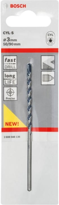 Actual product image Bosch Professional Zubehör Carbide Concrete Twist Drill (3 mm)