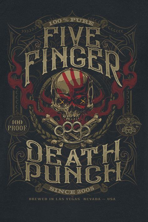 Produktbild Five Finger Death Punch 100 Proof (M)