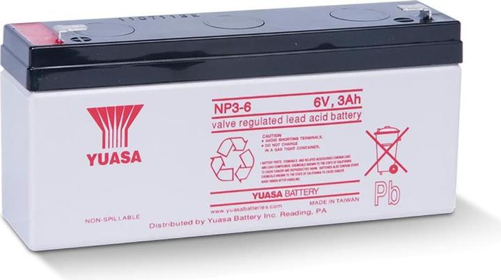 Yuasa NP3-6 6V 3.0Ah UPS battery