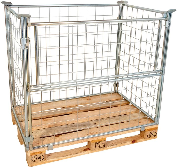 Produktbild NoName Gitteraufsatzrahmen 1200 x 800 x 1200 mm verzinkt Masche 10 x 10 mm (120 cm, 80 cm)