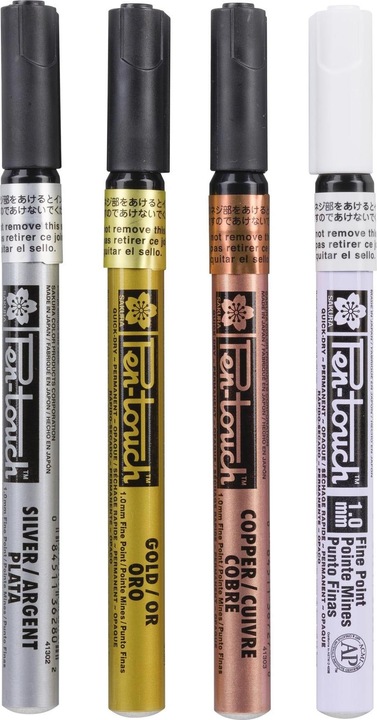 Produktbild Sakura Fasermaler Pen Touch Handlettering (Black, 4 x)