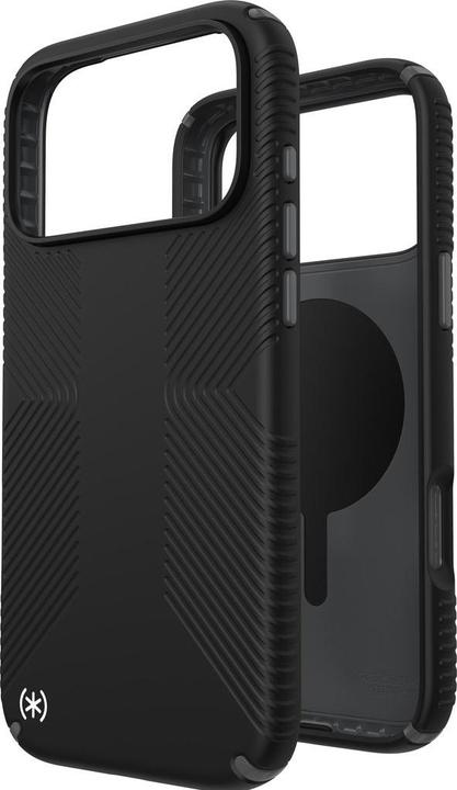 Actual product image speck Presidio2 Grip + MS Apple iPhone 17 Pro Max Black - with Microban (Apple iPhone 17 Pro Max)