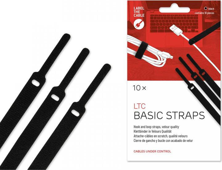 Actual product image Label-the-cable LTC Basic Straps (Velcro cable ties, 170 mm, 10 pcs.)