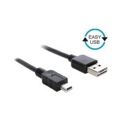 Thumbnail - Good Connections Anschlusskabel USB 2.0 EASY Stecker A an mini Stecker, schwarz, 5m, (5 m, USB 2.0), USB Kabel