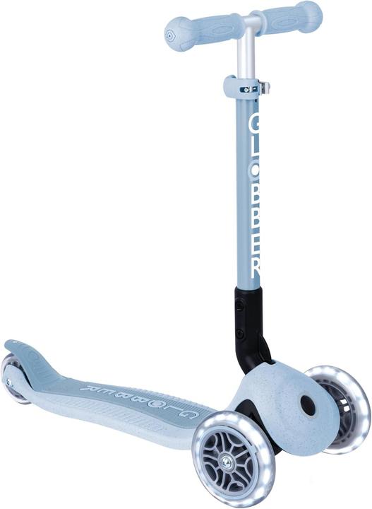 Produktbild Globber JUNIOR FOLDABLE LIGHTS ECO blaubeere,mit Leuchtrolle