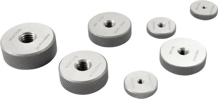Produktbild Dasqua 6311-3203 7-teiliges Gewindelehren-Set, No-Go-Ringlehre