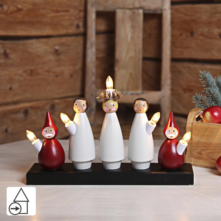 Actual product image Star Trading Lampada decorativa Star TradingLuciakör', legno, rosso-bianco