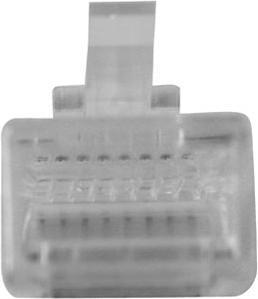 Actual product image ACT RJ45 (8P/8C) modulaire connector for flat cable. Unit: Bag 25 pcs