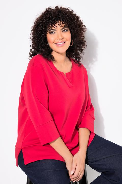Produktbild Ulla Popken Punto-Sweatshirt, Rundhals, 3/4-Arm (56)
