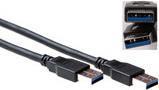 Produktbild ACT SB0001 3m USB A USB A Männlich Männlich Schwarz USB Kabel (3 m, USB 3.2 Gen 1)