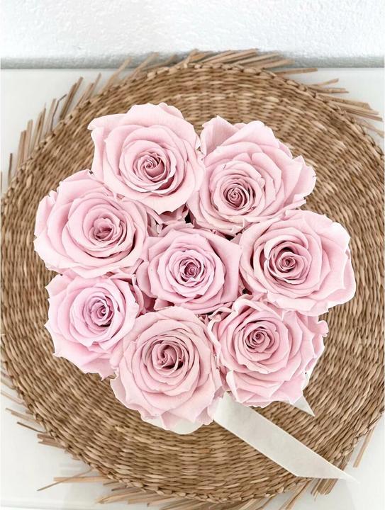 Produktbild Soli Collection Trockenblumen Rosen 8 Stück, Rosa (Trockenblumen)