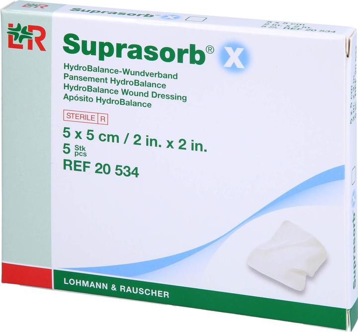 Suprasorb X HydroBalance-Wundverband 5x5cm steril