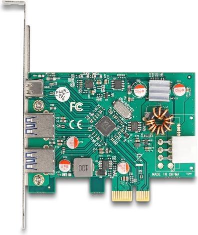 Immagine prodotto Delock Scheda PCI Express x1 a 1 presa USB Type-C esterna PD 30 W + 2 prese USB Type-A esterne US